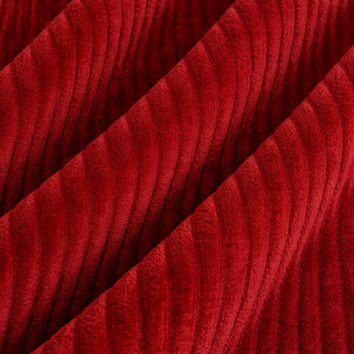 Poggiapiedi Sfoderabile In Velluto A Coste - 50 X 30 Cm