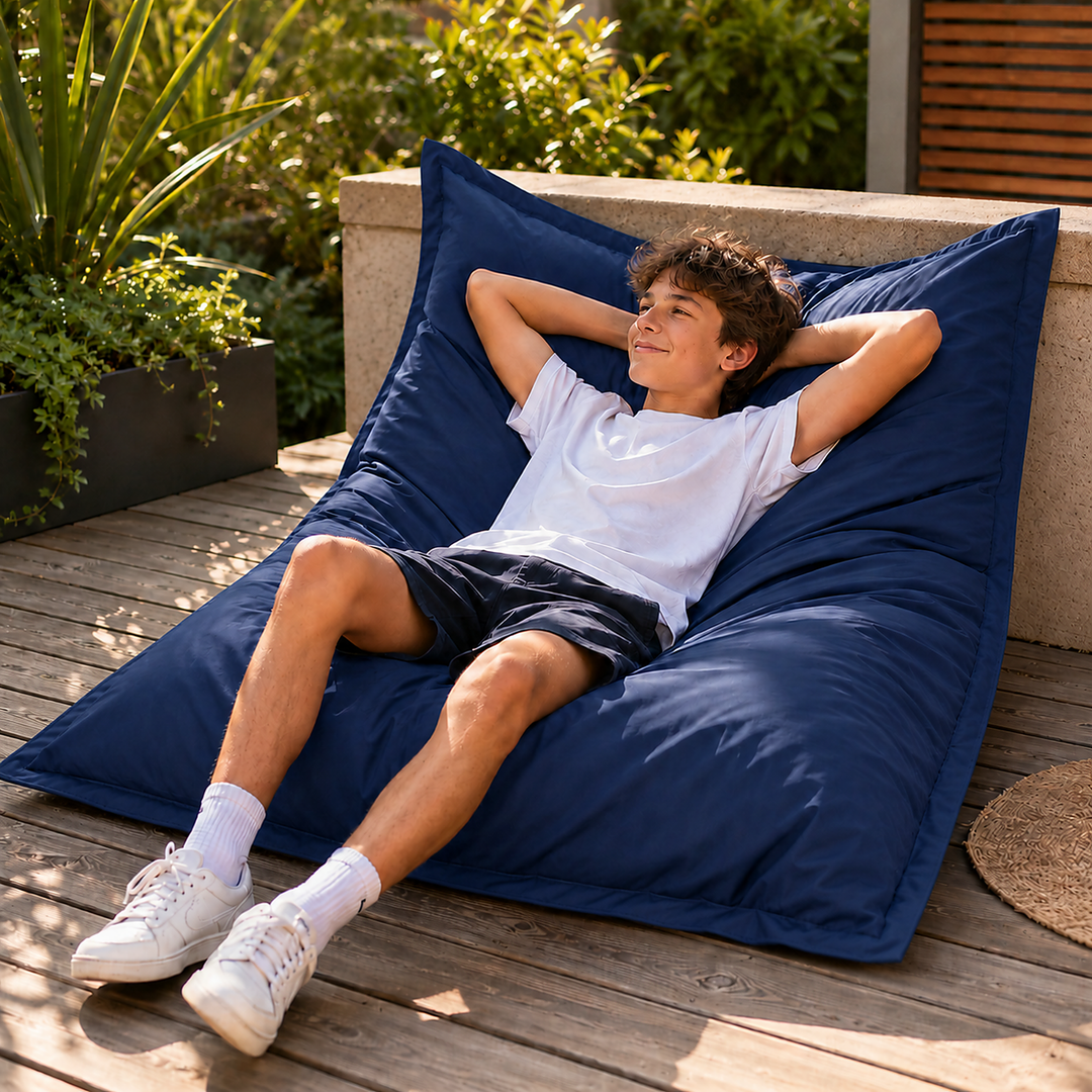 Pouf da esterno impermeabile sfoderabile anti-UV - 120x160 cm