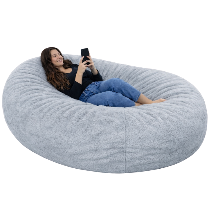 Pouf lungo gigante sfoderabile - Pelliccia - 160 cm