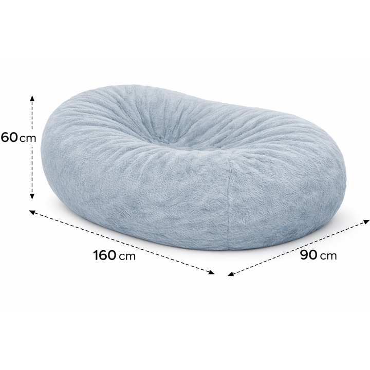 Pouf lungo gigante sfoderabile - Pelliccia - 160 cm