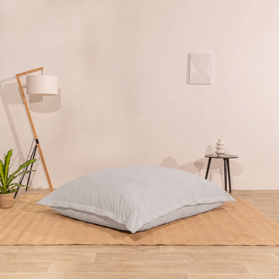 Pouf in velluto a coste sfoderabile - 140x180 cm