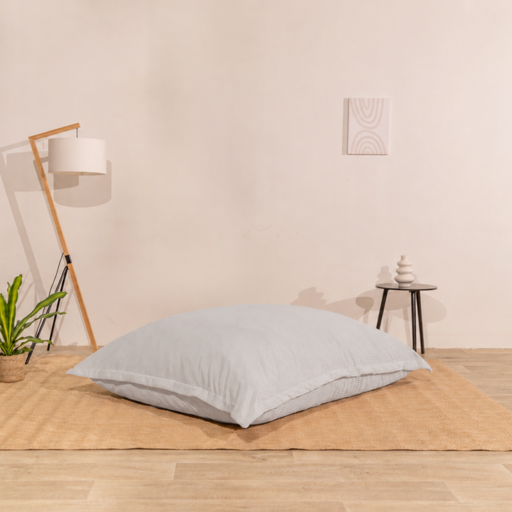 Pouf in velluto a coste sfoderabile - 140x180 cm