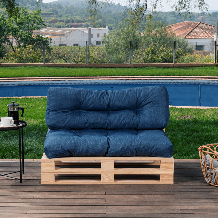 Set cuscini per pallet seduta/schienale