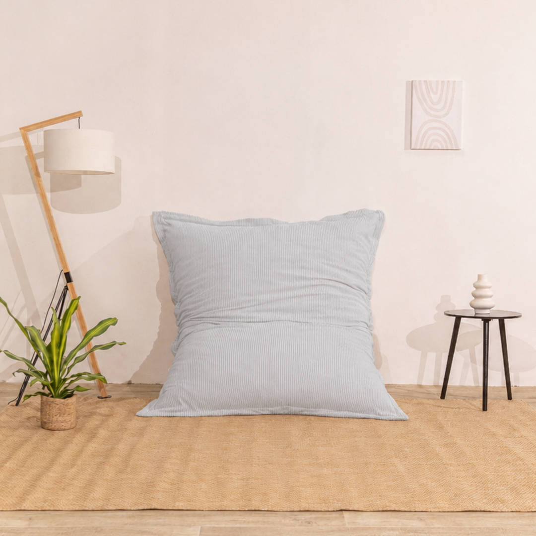 Pouf in velluto a coste sfoderabile - 140x180 cm