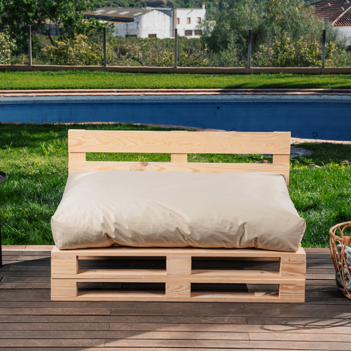 Cuscino per Pallet Sfoderabile Impermeabile - Seduta 120x80 Cm