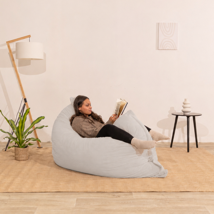 Pouf in velluto a coste sfoderabile - 140x180 cm