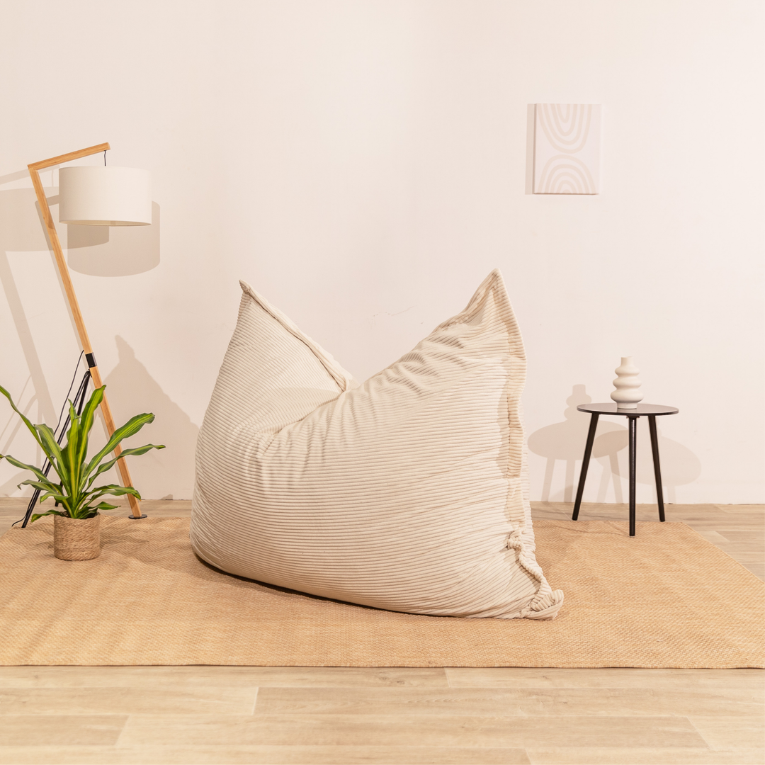Pouf in velluto a coste sfoderabile - 140x180 cm