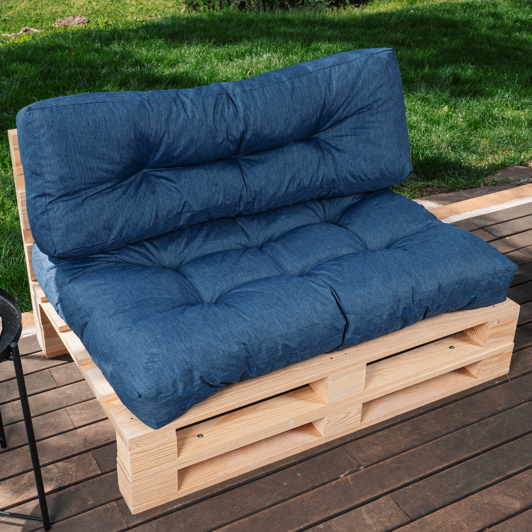 Set cuscini per pallet seduta/schienale