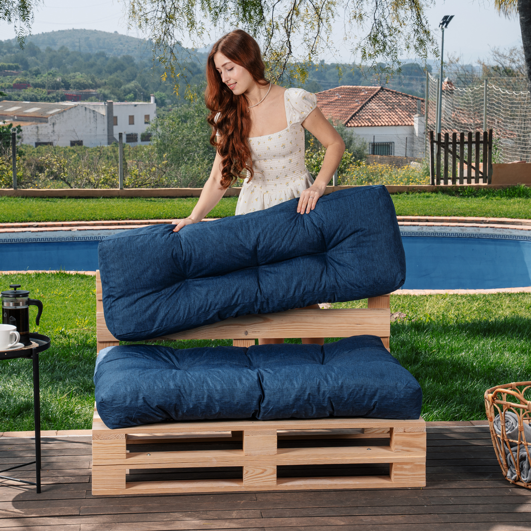 Set cuscini per pallet seduta/schienale