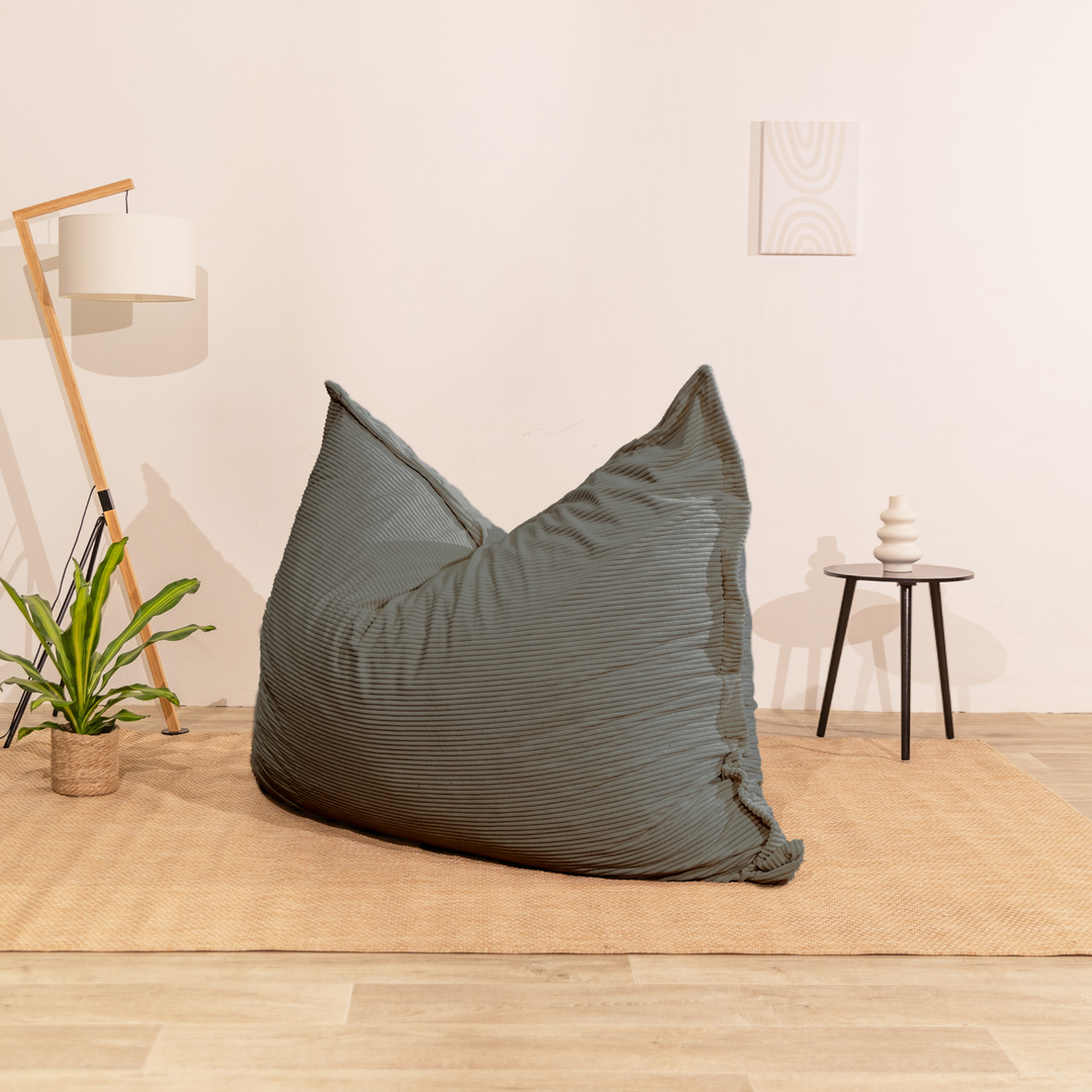 Pouf in velluto a coste sfoderabile - 140x180 cm