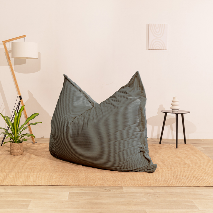 Pouf in velluto a coste sfoderabile - 140x180 cm