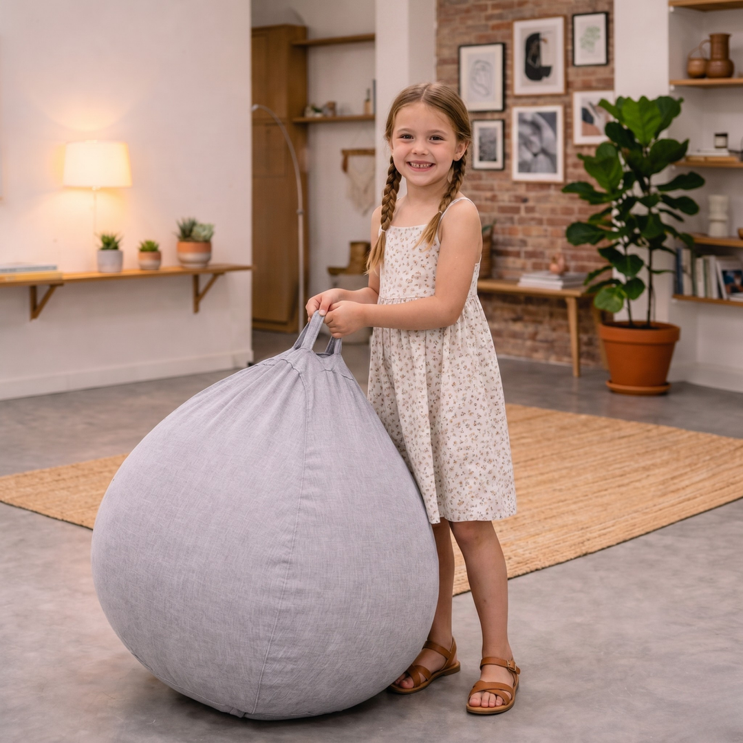 Pouf a Sacco Sfoderabile - 80x70 Cm