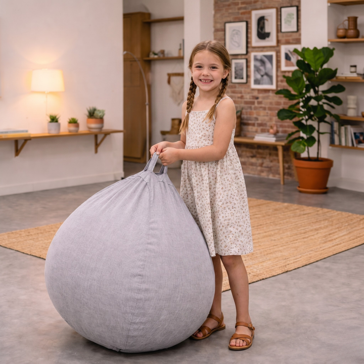 Pouf a Sacco Sfoderabile - 80x70 Cm