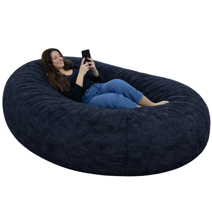 Pouf lungo gigante sfoderabile - Pelliccia - 160 cm