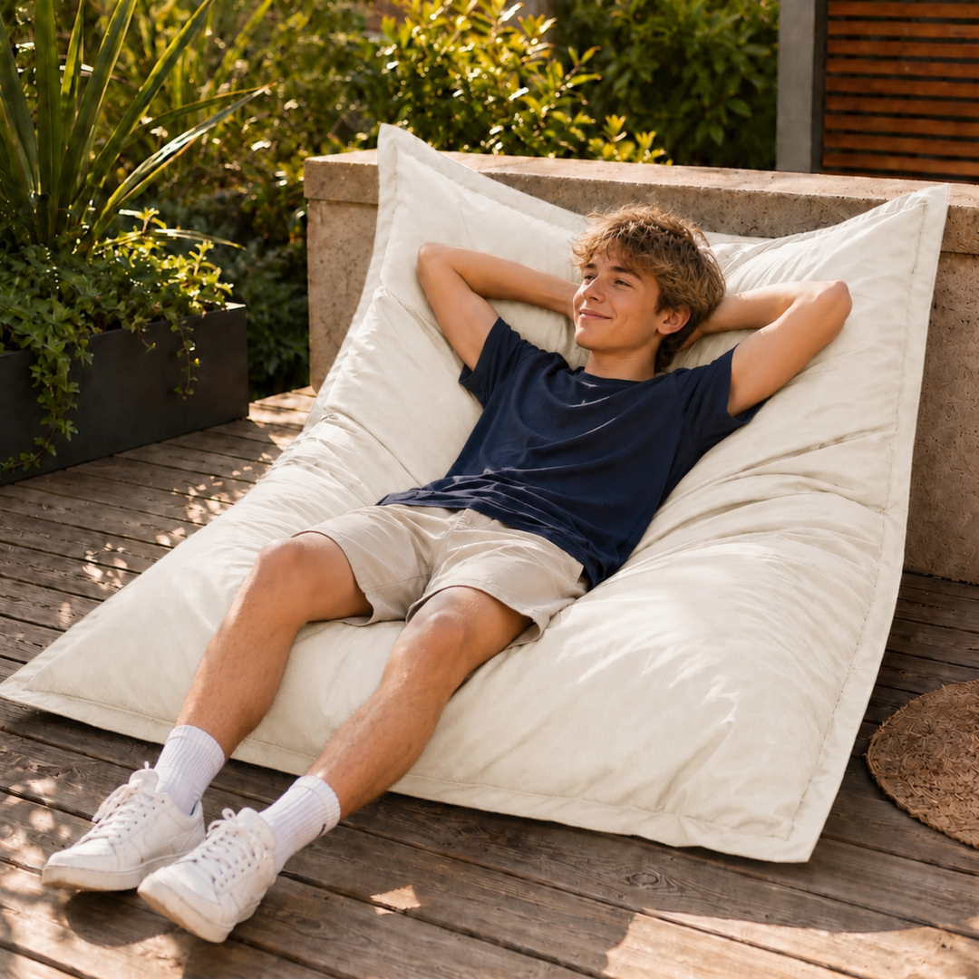 Pouf da esterno impermeabile sfoderabile anti-UV - 120x160 cm