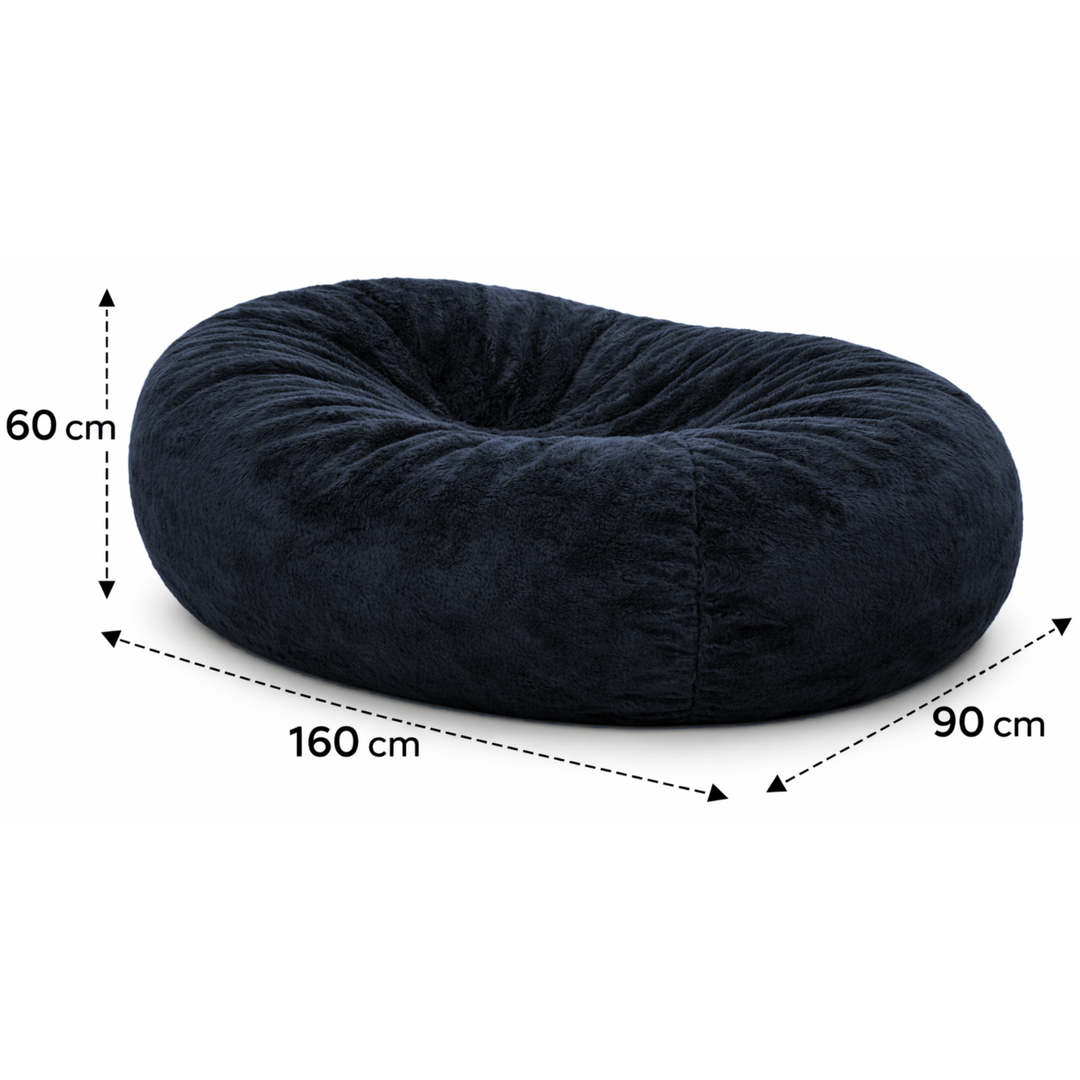 Pouf lungo gigante sfoderabile - Pelliccia - 160 cm