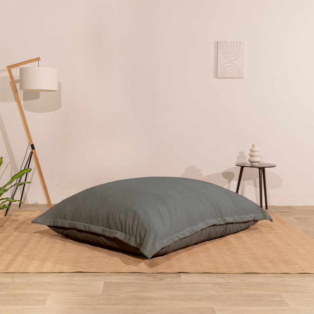 Pouf in velluto a coste sfoderabile - 140x180 cm