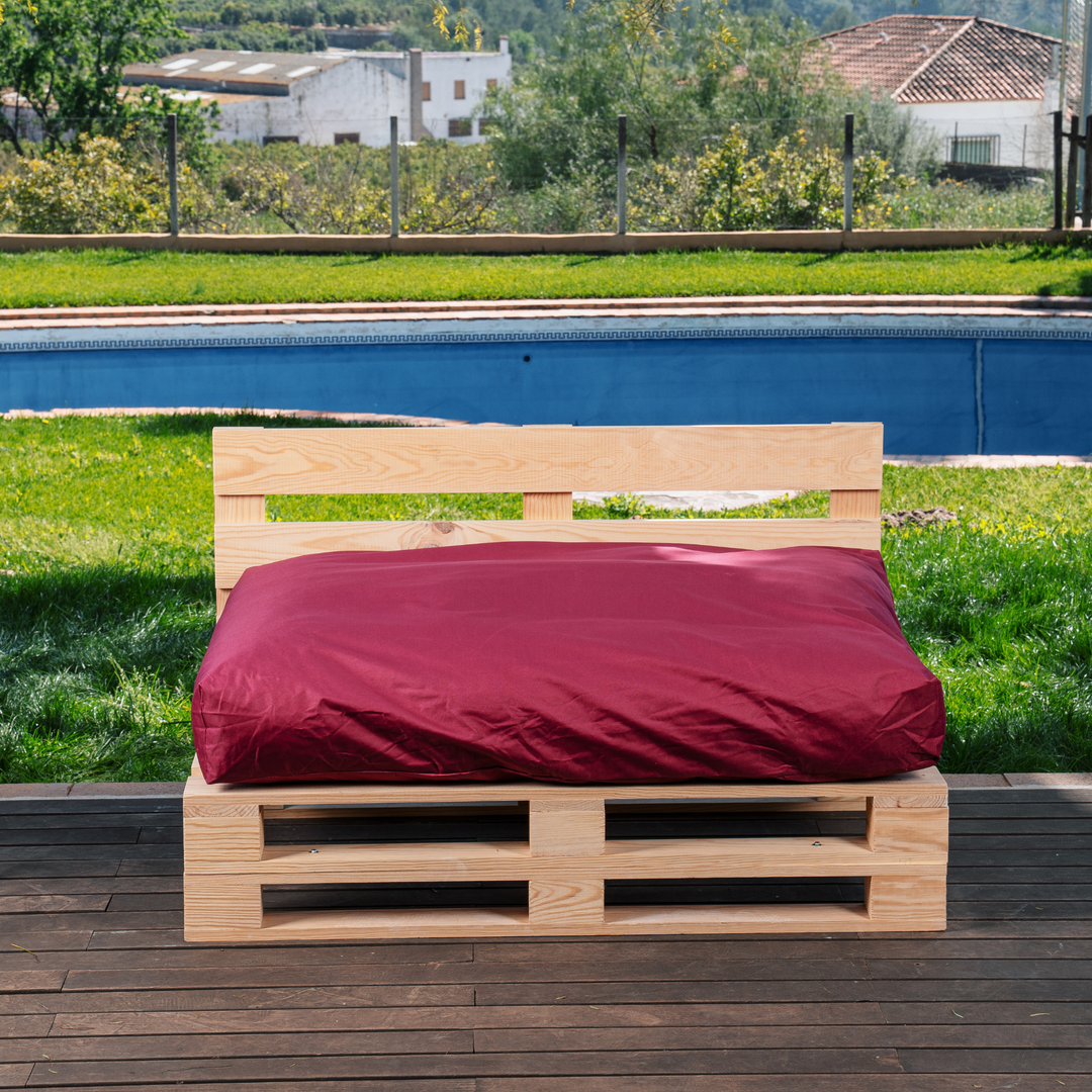 Cuscino per Pallet Sfoderabile Impermeabile - Seduta 120x80 Cm