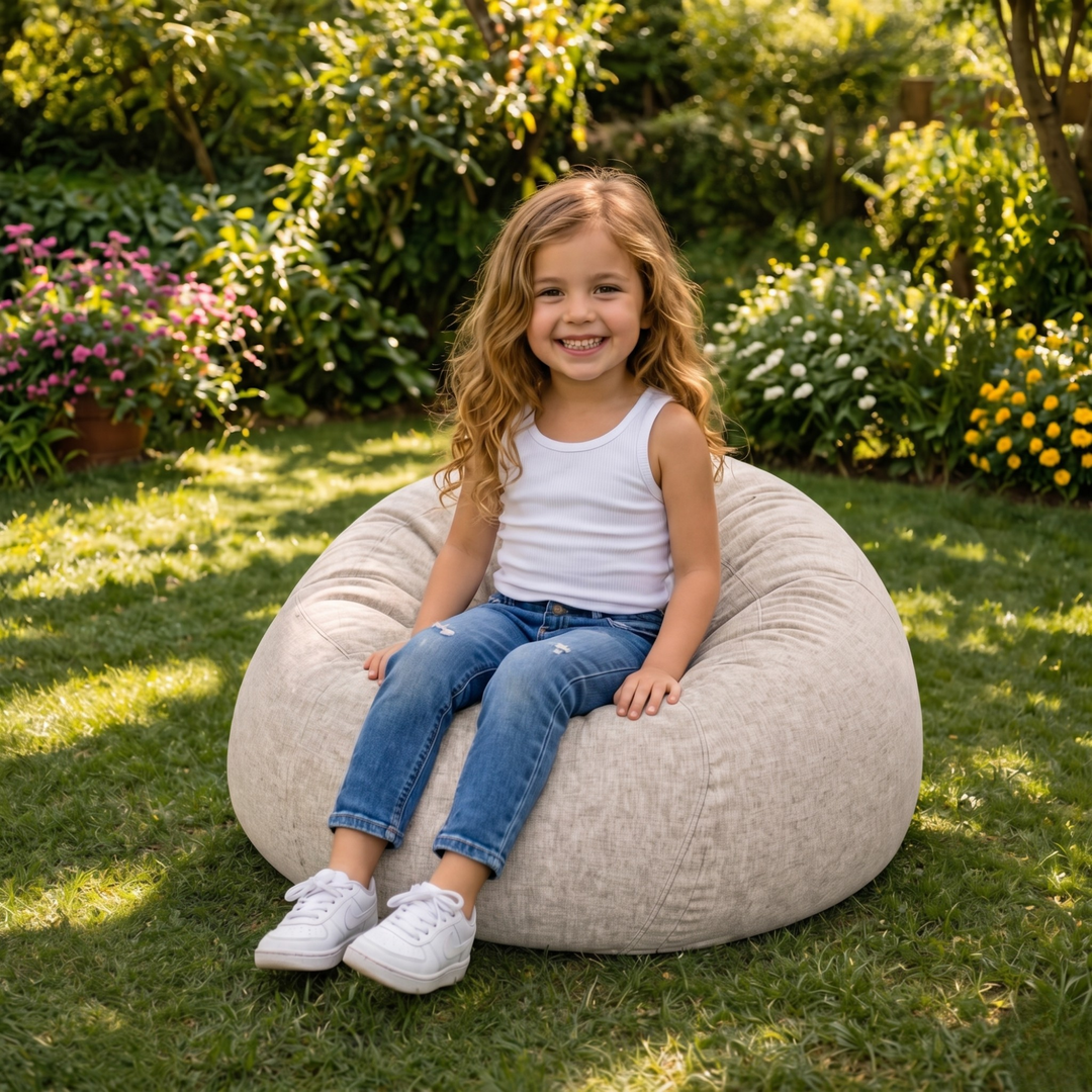 Pouf a Sacco Sfoderabile - 80x70 Cm
