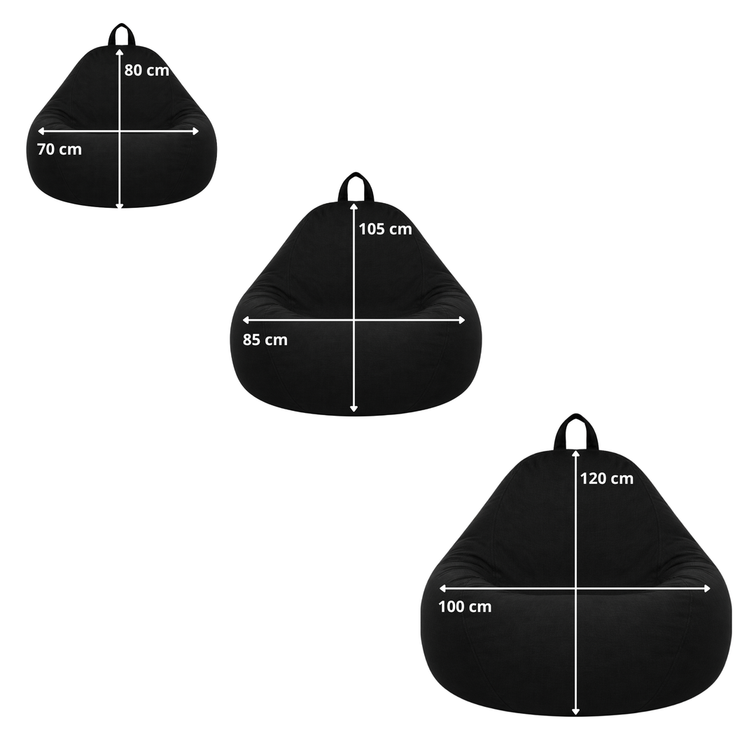 Pouf a Sacco Sfoderabile - 80x70 Cm