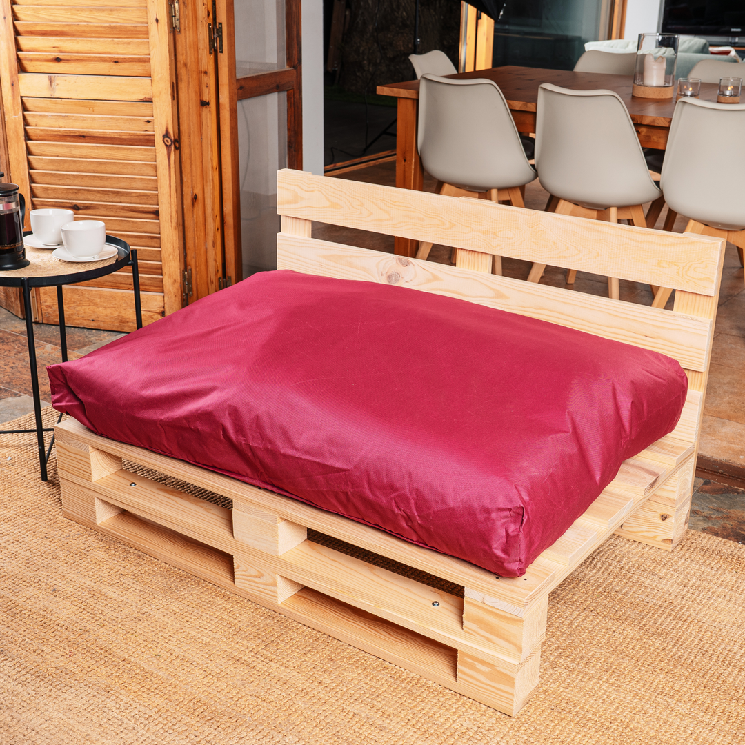 Cuscino per Pallet Sfoderabile Impermeabile - Seduta 120x80 Cm