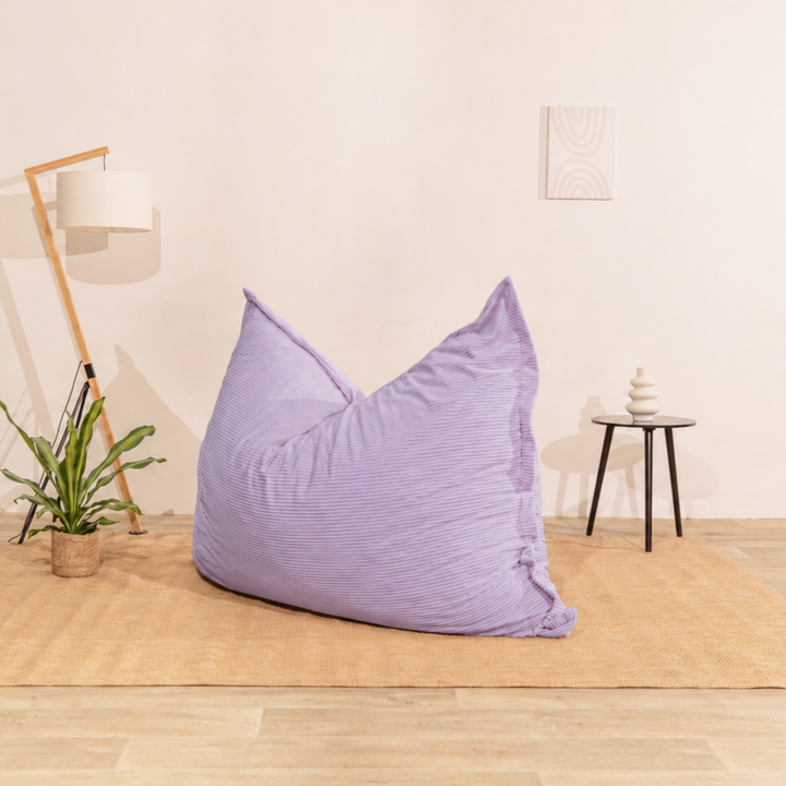 Pouf in velluto a coste sfoderabile - 140x180 cm