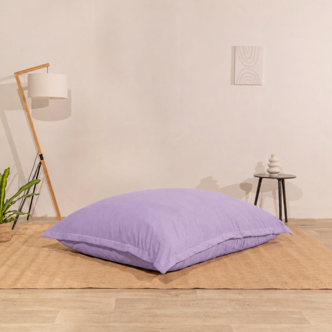 Pouf in velluto a coste sfoderabile - 140x180 cm