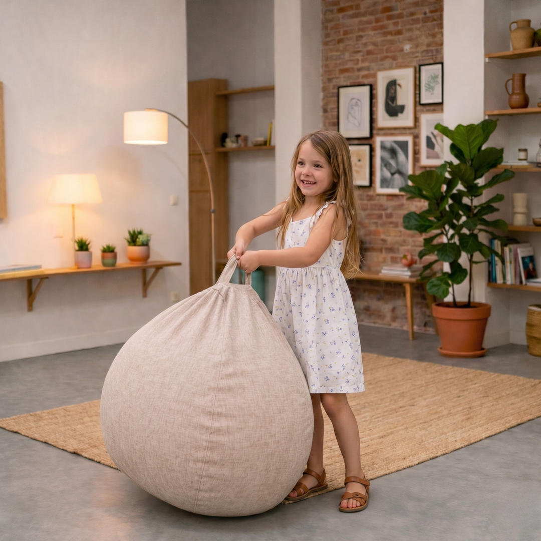Pouf a Sacco Sfoderabile - 80x70 Cm
