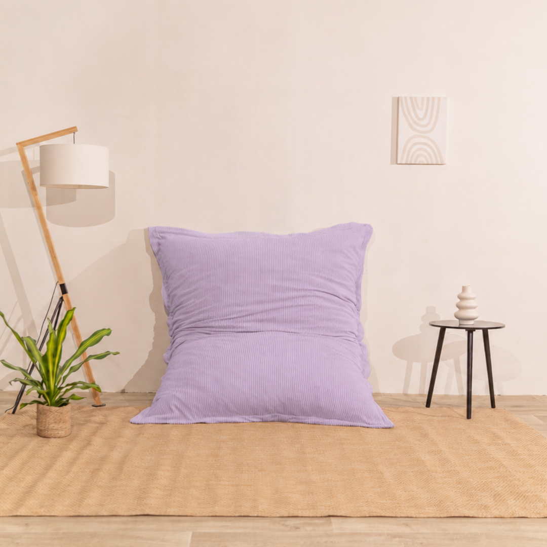 Pouf in velluto a coste sfoderabile - 140x180 cm