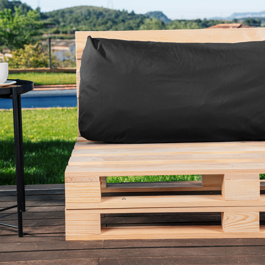 Cuscino per Pallet Sfoderabile Impermeabile - Schienale 120x40 Cm