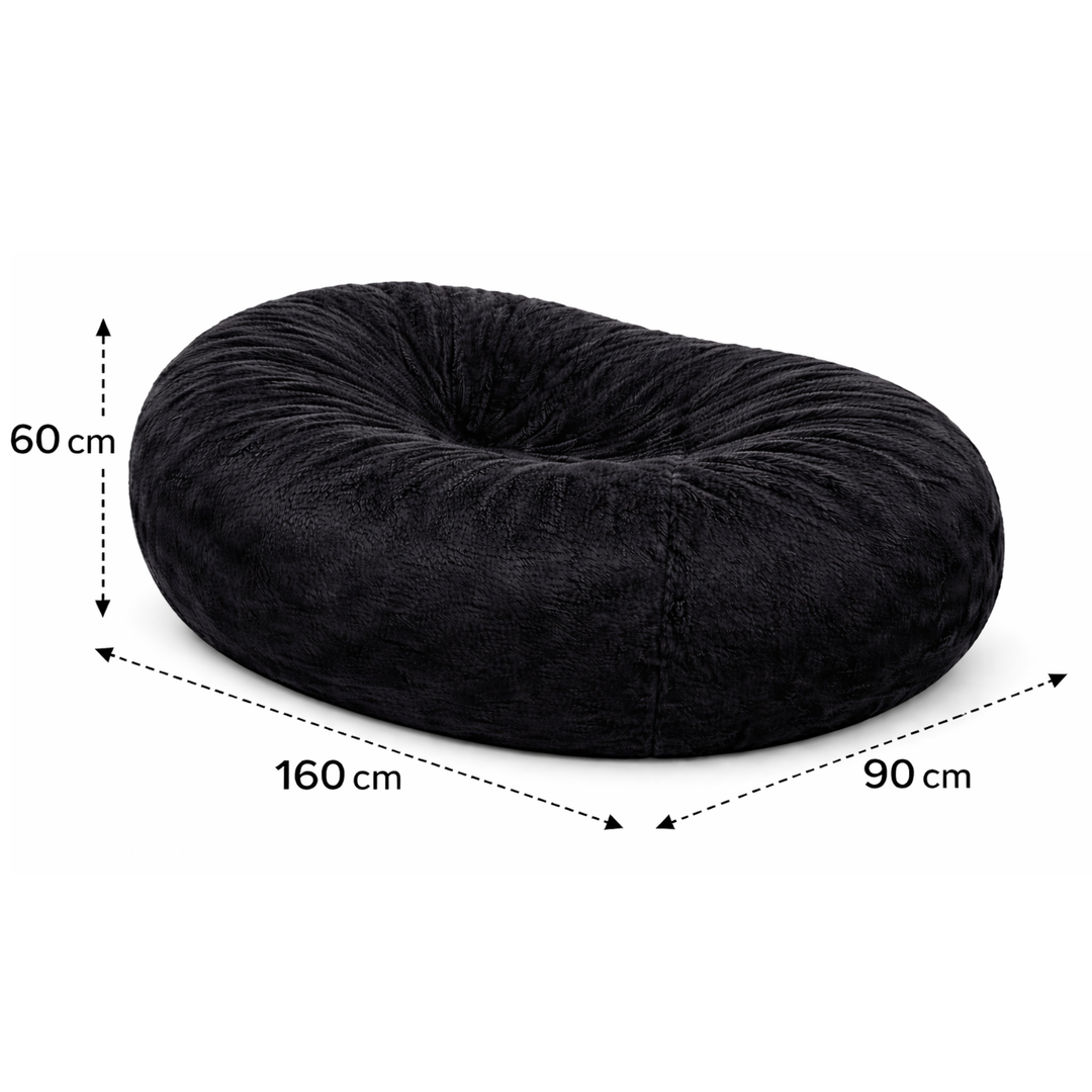 Pouf lungo gigante sfoderabile - Pelliccia - 160 cm