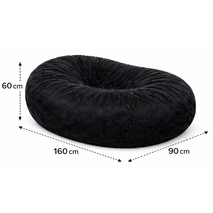 Pouf lungo gigante sfoderabile - Pelliccia - 160 cm