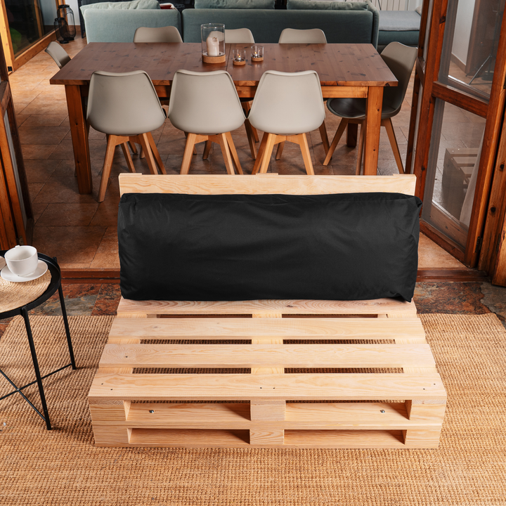 Cuscino per Pallet Sfoderabile Impermeabile - Schienale 120x40 Cm
