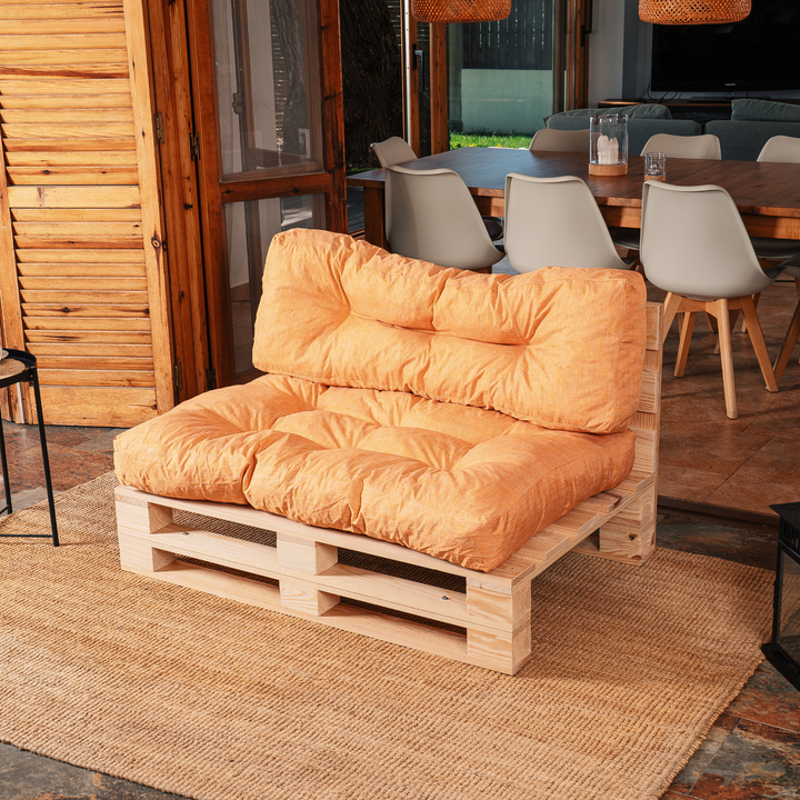 Set cuscini per pallet seduta/schienale