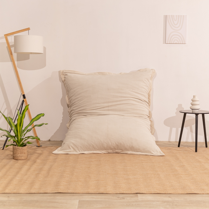 Pouf in velluto a coste sfoderabile - 140x180 cm