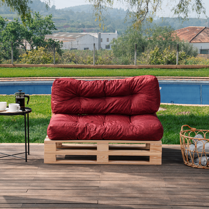 Set cuscini per pallet seduta/schienale