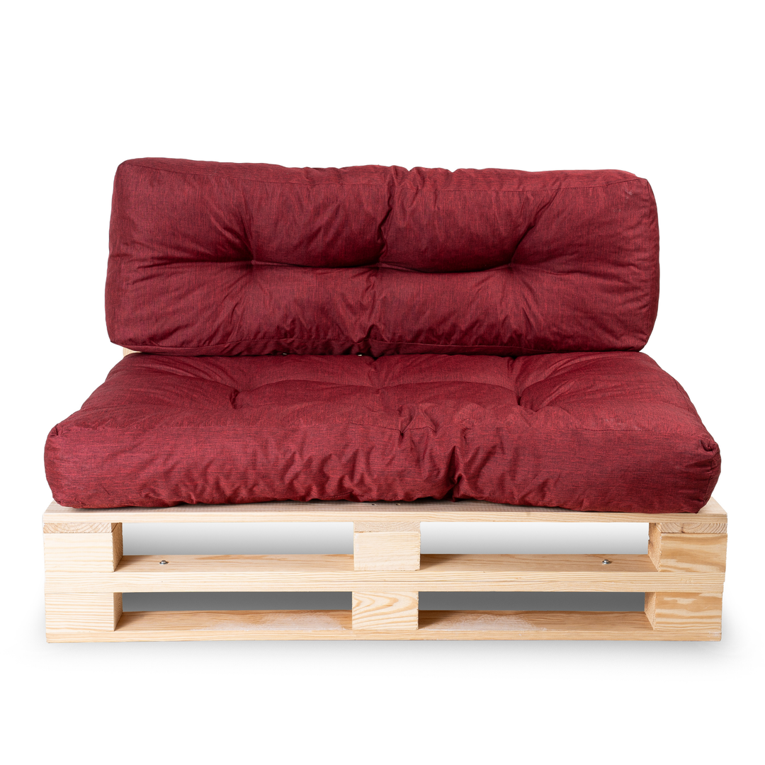 Set cuscini per pallet seduta/schienale