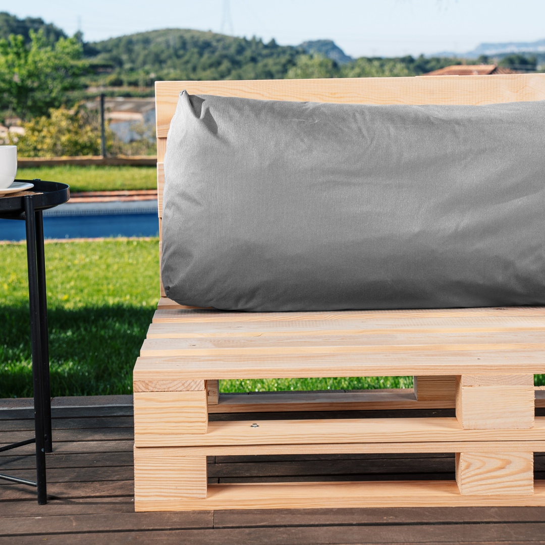 Cuscino per Pallet Sfoderabile Impermeabile - Schienale 120x40 Cm