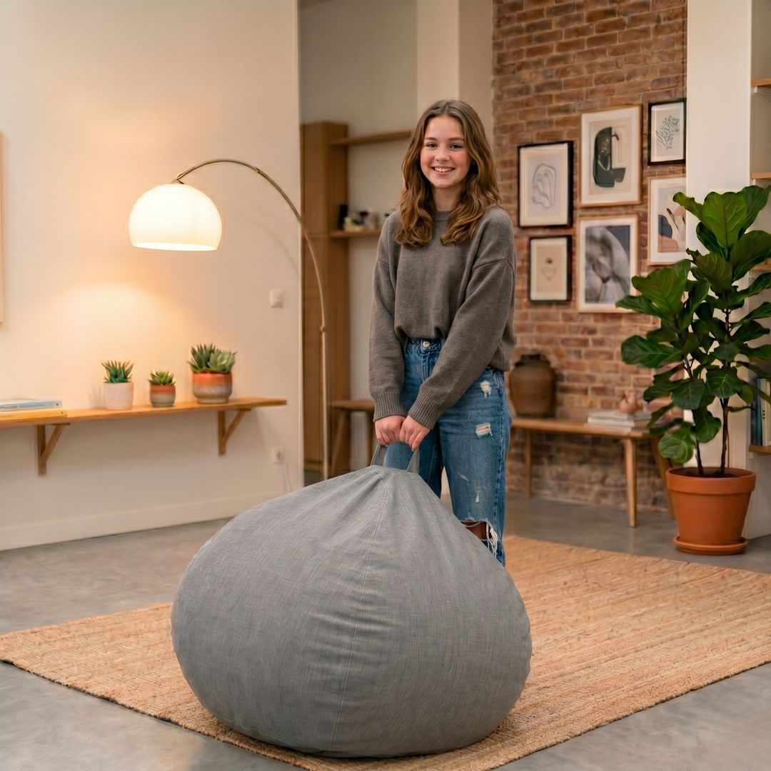 Pouf a Sacco Sfoderabile - 105x85 Cm