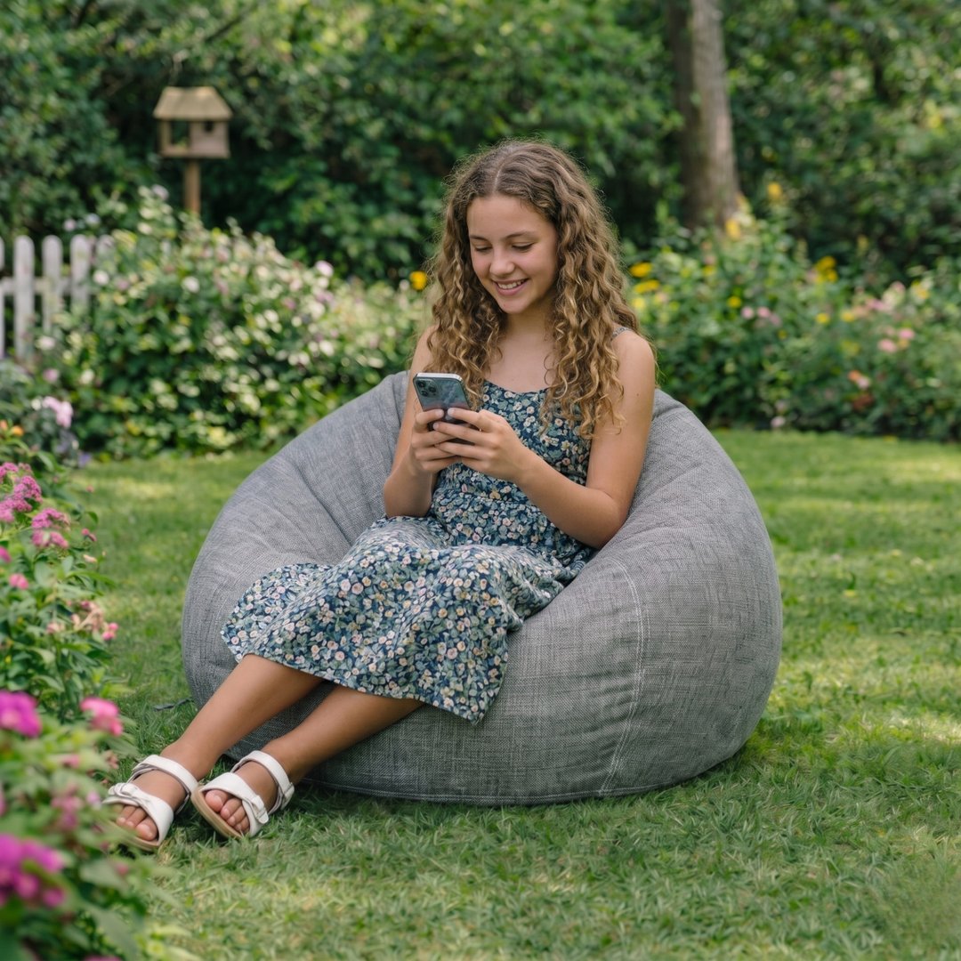Pouf a Sacco Sfoderabile - 105x85 Cm