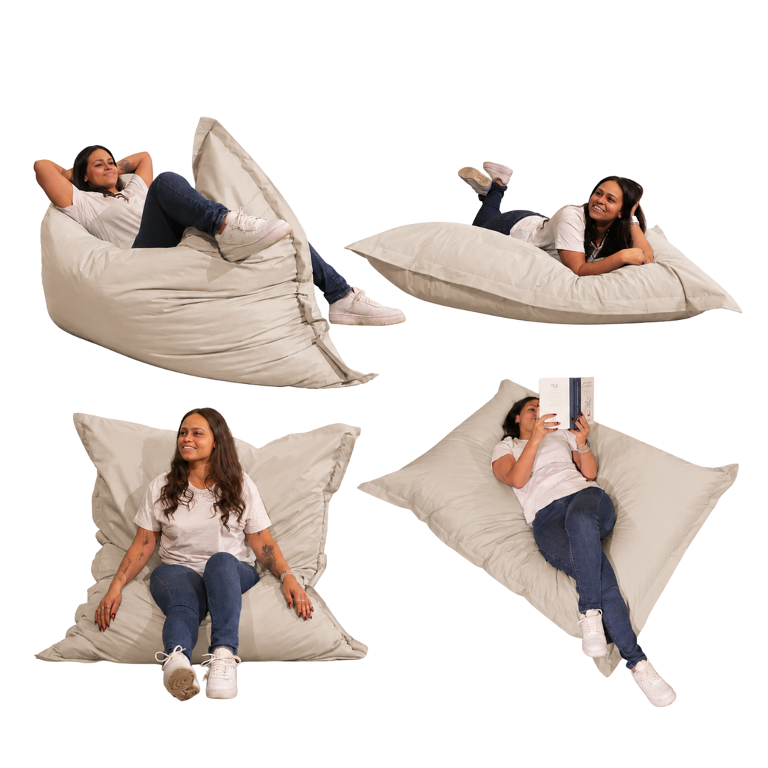 Fodera per Pouf da Esterno Impermeabile Anti-UV - 140x180 Cm