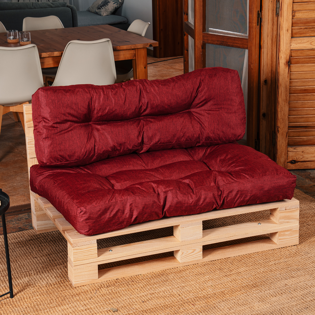 Set cuscini per pallet seduta/schienale