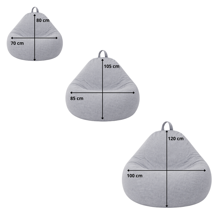 Pouf a Sacco Sfoderabile - 105x85 Cm