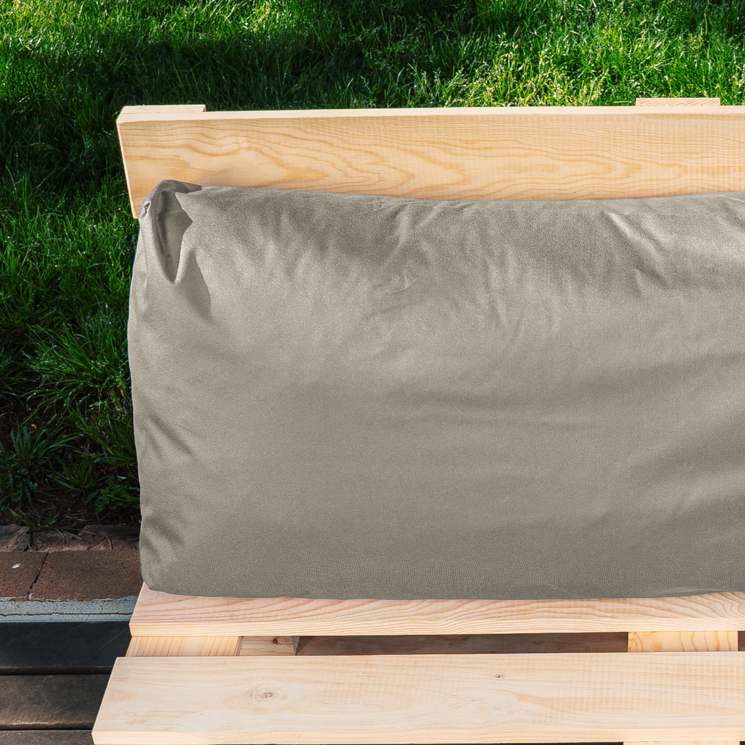 Cuscino per Pallet Sfoderabile Impermeabile - Schienale 120x40 Cm