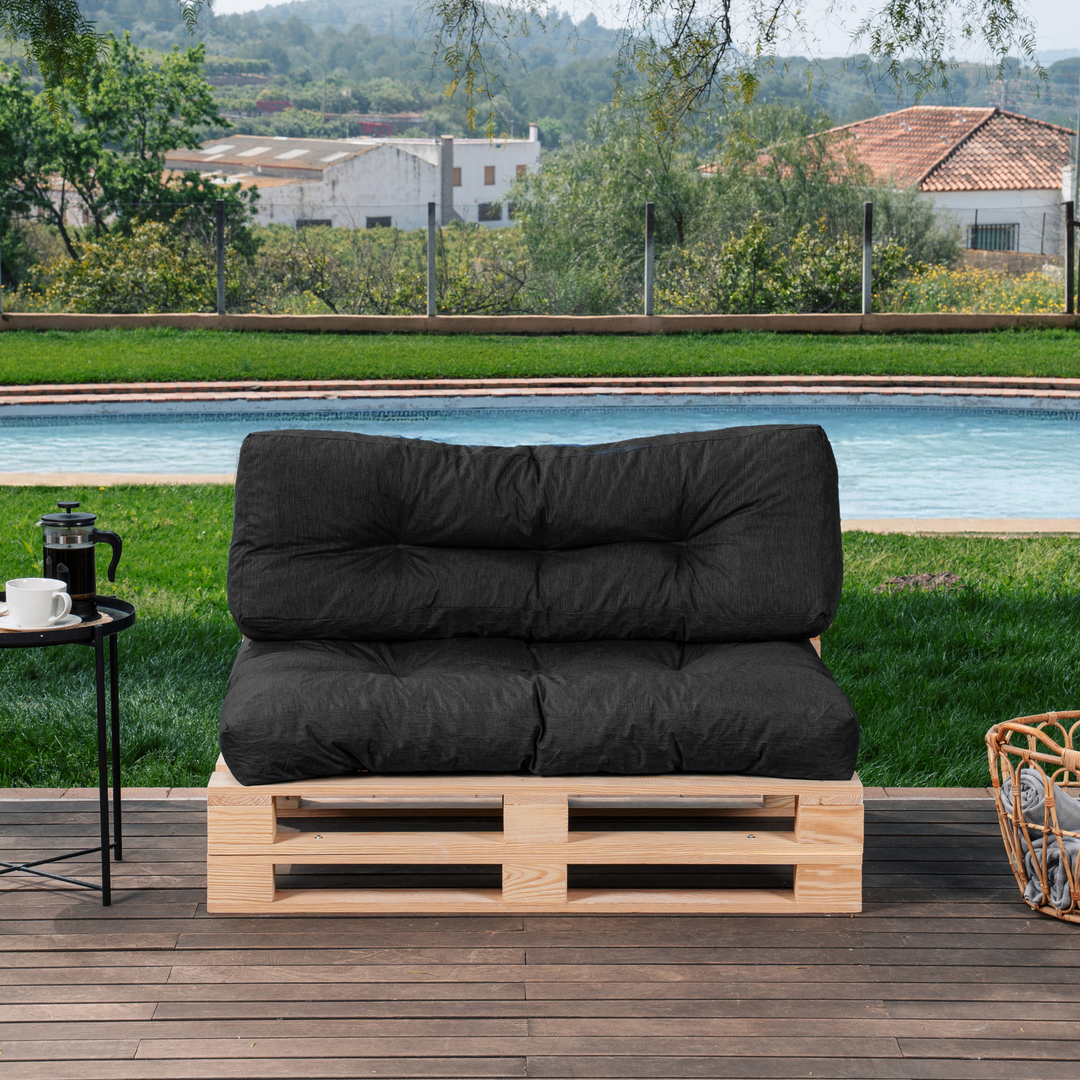 Set cuscini per pallet seduta/schienale
