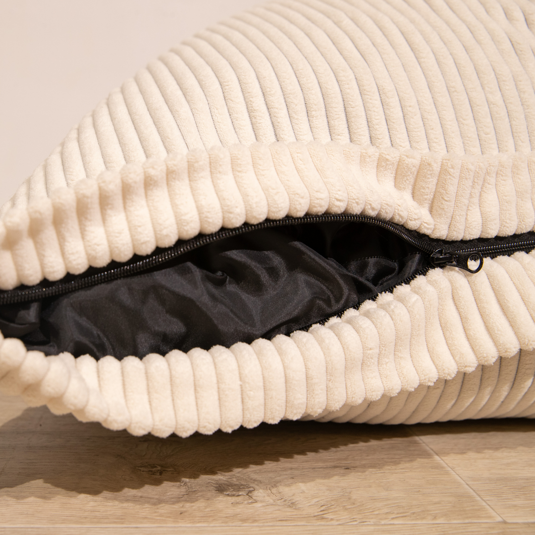 Pouf in velluto a coste sfoderabile - 140x180 cm