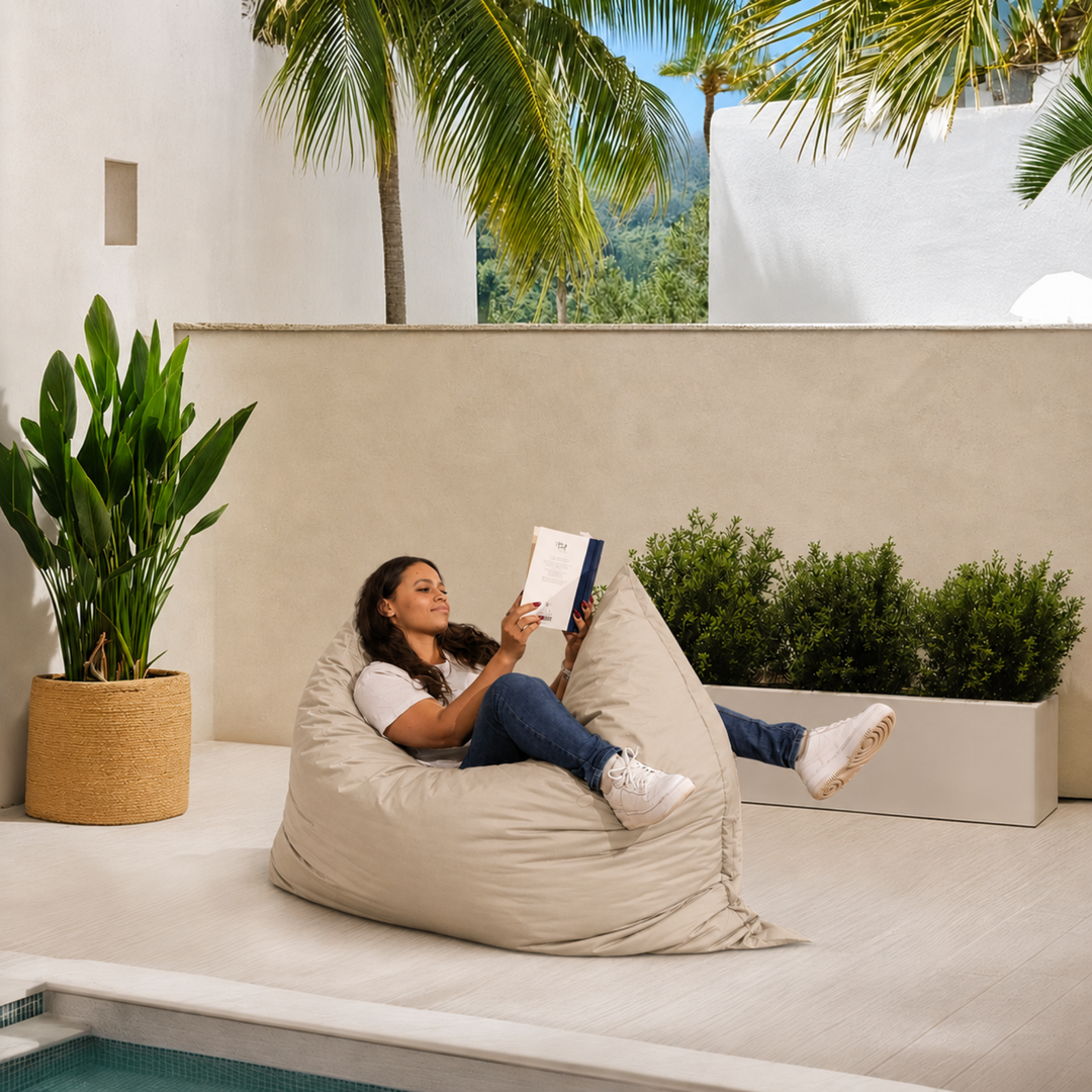 Pouf da Esterno Impermeabile Sfoderabile Anti-UV - 140x180 Cm
