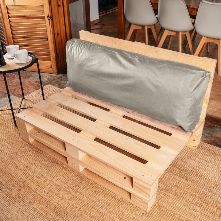 Cuscino per Pallet Sfoderabile Impermeabile - Schienale 120x40 Cm
