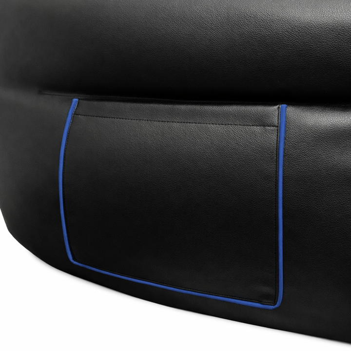 Pouf da gaming in similpelle - 100x110 cm + poggiapiedi