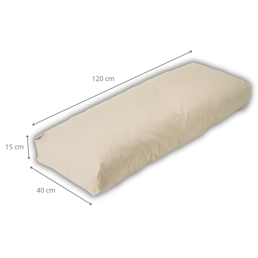 Cuscino per Pallet Sfoderabile Impermeabile - Schienale 120x40 Cm